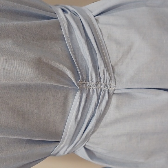 Lord & Taylor Sequined Collar Button Front Cotton Shirt Dress- Sz. Med - Picture 7 of 13